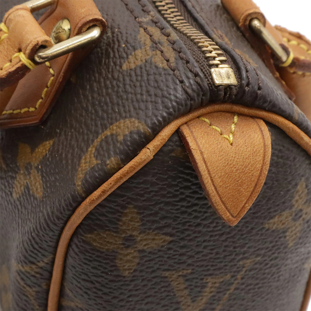 LOUIS VUITTON Brown Monogram Mini Speedy Pouch - Picture 6 of 10